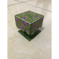 Papercraft Minecraft Azalea Plant (finished form as in photo and sheet)
