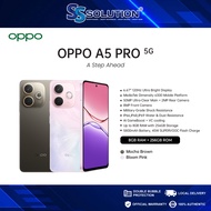 OPPO A5 Pro 5G/4G 8GB RAM + 256GB ROM I IP66, IP68, IP69 Water and Dust Resistance I Military-Grade 