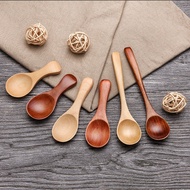 1Pc Wooden Spoon Coffee Stirring Spoon Dessert Ice Cream Scoop Honey Soup Solid Wood Teaspoon Tablew