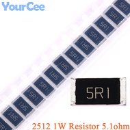 【Bestselling Product】 100pcs/50pcs 5.1ohm 2512 SMD Resistor 5.1 ohm 5.1R 5R1 Chip Resistance 1W 5%