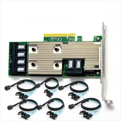 LSI SAS 9305-24i SAS3224 IT-Mode HBA JBOD PCI-E 3.0 SATA / SAS 6-Port SAS3 12Gb/s 6*SFF-8643 SATA Ca