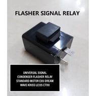 UNIVERSAL SIGNAL CONDENSER FLASHER RELAY STANDARD MOTOR EX5 DREAM WAVE KRISS LC135 EZ115 EGO NOUVO B