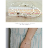 01590-Red Korean inlaid red diamond bracelet