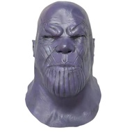 NEW Superhero The Avengers Thanos Adult Cosplay Costume Latex Helmet Halloween Party Carnival Props 