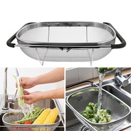 Sink Strainer Drainer Basket Stainless Steel Expandable Sink Colander Strainer Basket for Vegetables