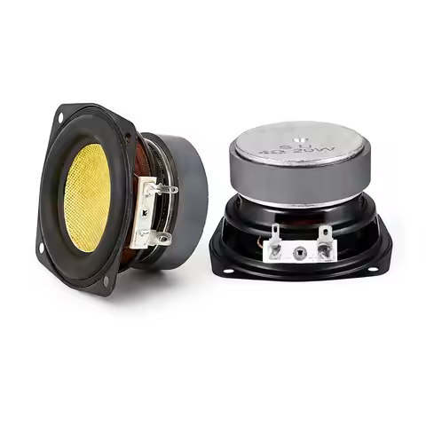 2 pcs 3 Inch 4 Ohm 20w Subwoofer Speaker Unit 78MM Waterproof Bass DIY Hifi Bluetooth Speakers Louds