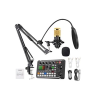 Karaoke Microphone Set Home Use DJ Mixer Set F998 Live Audio Interface Sound Card