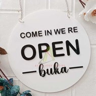 Acrylic OPEN CLOSE Shop Door | Acrylic Board Raised Open Close Shop | Acrylic OPEN CLOSE Shop SIGN