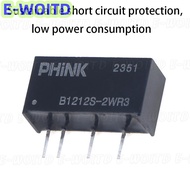 XYX โมดูลไฟแบบแยก DC-DC 12V ถึง12V R3 B1212S-2W สีดำ B1212S-2WR2อุปกรณ์เสริมอิเล็กทรอนิกส์ป้องกันไฟฟ