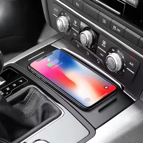 Car wireless charger 15W phone charger charging holder for Audi A6 C7 S6 RS6 A7 S7 RS7 2012-2018