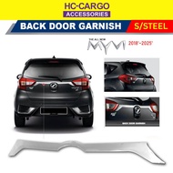 HC Cargo Perodua Myvi 2018 - 2025 Back Door Garnish Accessories - Stainless Steel