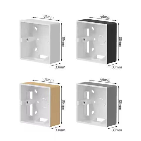 Box 86 Type Mounting Prastic External Mounting Box Standard 86mm*86mm Wall Surface Switch Socket Box