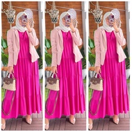 INNER DRES TANPA LENGAN BAHAN KATUN RAYON TWILL PREMIUM MODEL TERBARU POLOS LEKBONG WANITA