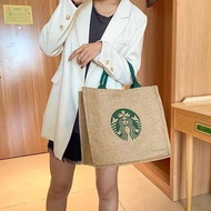 กระเป๋าผ้า Starbucks Tote Bag  สไตล์วินเทจ