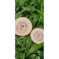 WOOD SLICE + ENGRAVING (3-12cm) LOG GRAPHIC WRITING/