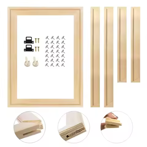 DIY Wood Frames 40x50cm 30x40cm Canvas Oil Painting Photo Frames Wood Frame for Diamond Painting Wal