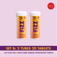 NEW! ACV Plus FIZZ [Set B] : เม็ดฟู่แอปเปิ้ลไซเดอร์วินีการ์ + วิตามินรวม เจ้าแรกในไทย Apple Cider Vinegar Effervescent Tablets