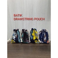 Batik Drawstring Pouch