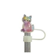 4pcs/2pcs/1pc Cute Cat Silicone Straw Lids, Fit For 30oz & 40oz Cups, 10mm Adorable Cat Straw Covers