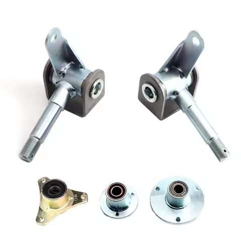 5" 6" DIY Go Kart Steering Strut Knuckle Spindle Wheel Hub Fit For 110cc 168 200F Karting Go Kart Bu