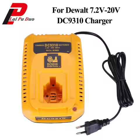 Replacement Fast Battery Charger For Dewalt DC9310 7.2V-20V Ni-CD & Ni-MH Battery DW9057 DC9071 DC90