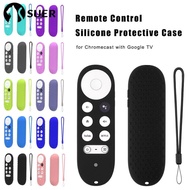 SUERHD Remote Controller Protector Anti-drop TV Accessories Shockproof Soft Shell Silicone Cover for Chromecast with Google TV