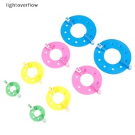 [lightoverflow] 8PCS 4 sizes Fluff Ball Weaver PomPom Maker Knitting Loom Kit  [SG]