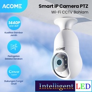 ACOME Smart IP Camera CCTV Indoor PTZ Night Vision 1440P E27 Camera Bulb