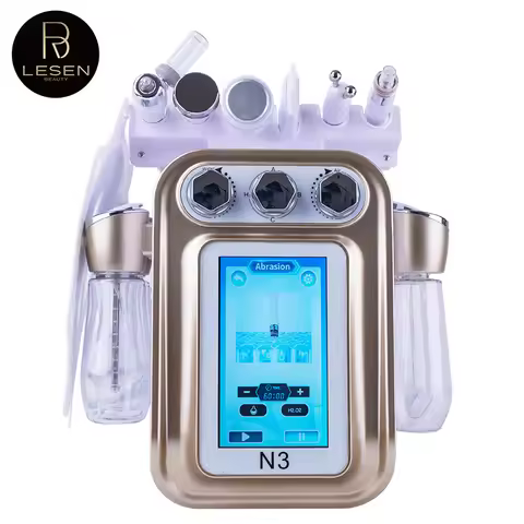 New 7 in 1 Professional Beauty Facial Machine Deep Cleansing Skin Rejuvenation Oxygen Injection Peel