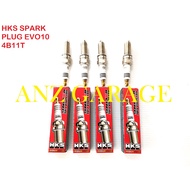EVO 10 HKS SPARK PLUG ORIGINAL MITUSBISHI 4B11T EVO X