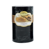 Round scented Candle D5H8 Miss Candle FTRAMART EDC0511 5 x 8 cm (Black, cinnamon scent)
