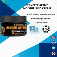 DERMFREE Numbing Cream – 4% Lidocaine Topical Anesthetic | Provides 6 Hours of Relief | 1.76 oz (50g