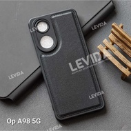 Luxury Case Leather Pro Camera Black Oppo A98 5g