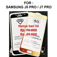 LAYAR TEMPERED GLASS 5D Samsung J5 Pro / J7 Pro 2017 Anti-Scratch 3D 4D Screen GLASS