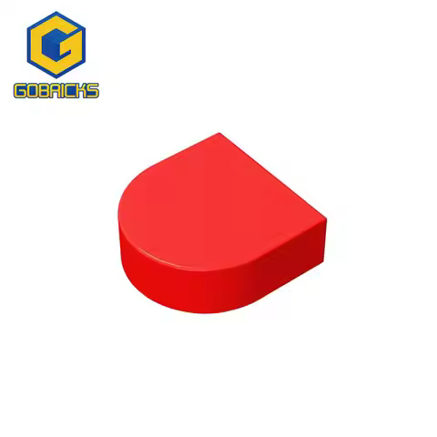 Gobricks 10 PCS Brick 24246 35399 1x1 Side Arc Light Panel High-Tech Parts Parts DIY Compatible Bran