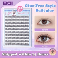 BQI 100-120 Cluster False Eyelashes With Glue Self-Adhesive New Upgraded Softer Lashes Glue-Free 10-