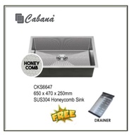 Cabana CKS6647 Honeycomb Kitchen Sink free Sink Drainer