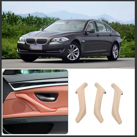 Leather Interior Door Pull Handle Replacement Car Accessories For BMW 5 Series F10 F11 F18 520i 523i