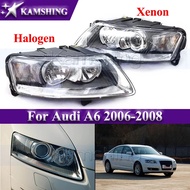 Kamshing Front Bumper Headlight For Audi A6 2006-2008 Front Head Light Headlamp Head Lamp