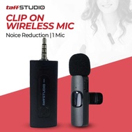 COD TaffSTUDIO Clip On Mic Wireless Noice Reduction Vlogging Singing 3.5mm K35 Pro / Mik Tanpa Kabel