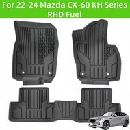 For 22-24 Mazida CX-60 KH Series RHD Fuel TPE Car Floor Mat