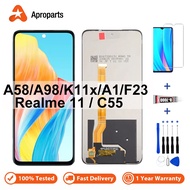 Original LCD For OPPO A58 CPH2577 A98 K11X F23 A1 Realme 11 5G C55 Display Touch Screen Digitizer As