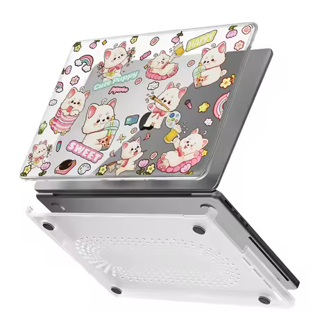 Laptop Case for MacBook Pro 14 M4 2024 Cover A3401 TPU Hard Case Cute cartoon Print Shell for MacBoo