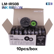 10PCS Original Ink Ribbon LM-IR50B/LM-IR50B-AS 110m For MAX LETATWIN Cable ID Printer Electronic Let
