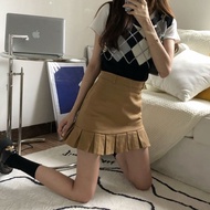 Women's Skirt Pleat Skirts for Women Gyaru Clothes Mini Pleated Ruffle Cargo Short Korean Style Offe