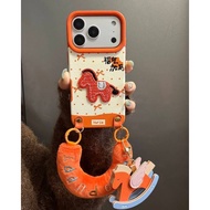 New Year Orange Wave Lucky Gama Pony Phone17promax Phone Case Apple 14/13 Drop-Resistant 15/16 vCi1