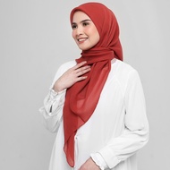 Elzatta Hijab Kerudung Jilbab Segiempat Segi empat Motif embos Scarf Obelia Waliyah