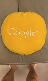 Google branded cushion/blanket 拉鍊收接毛氈