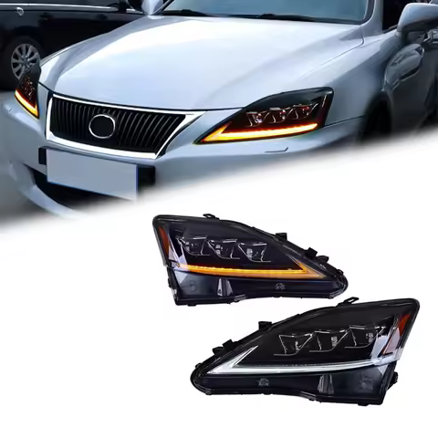 FT Car Lights For Lexus IS IS250 IS300 Headlights 2006-2012 LED Projetor Headlamp Daytime Running Li