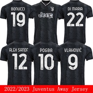 XY XY 2022-2023 เสื้อฟุตบอล Juventus Away เสื้อยืด Sandro Valhovic Pogba Di Maria Bonucci Tee Player